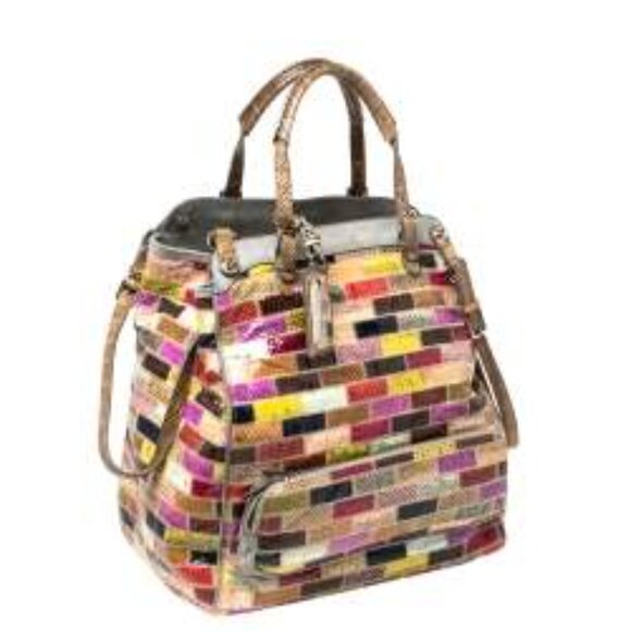 Dolce & Gabbana Runway Miss Pocket Patchwork Snakeskin North/South Bag - Picture 2 of 16